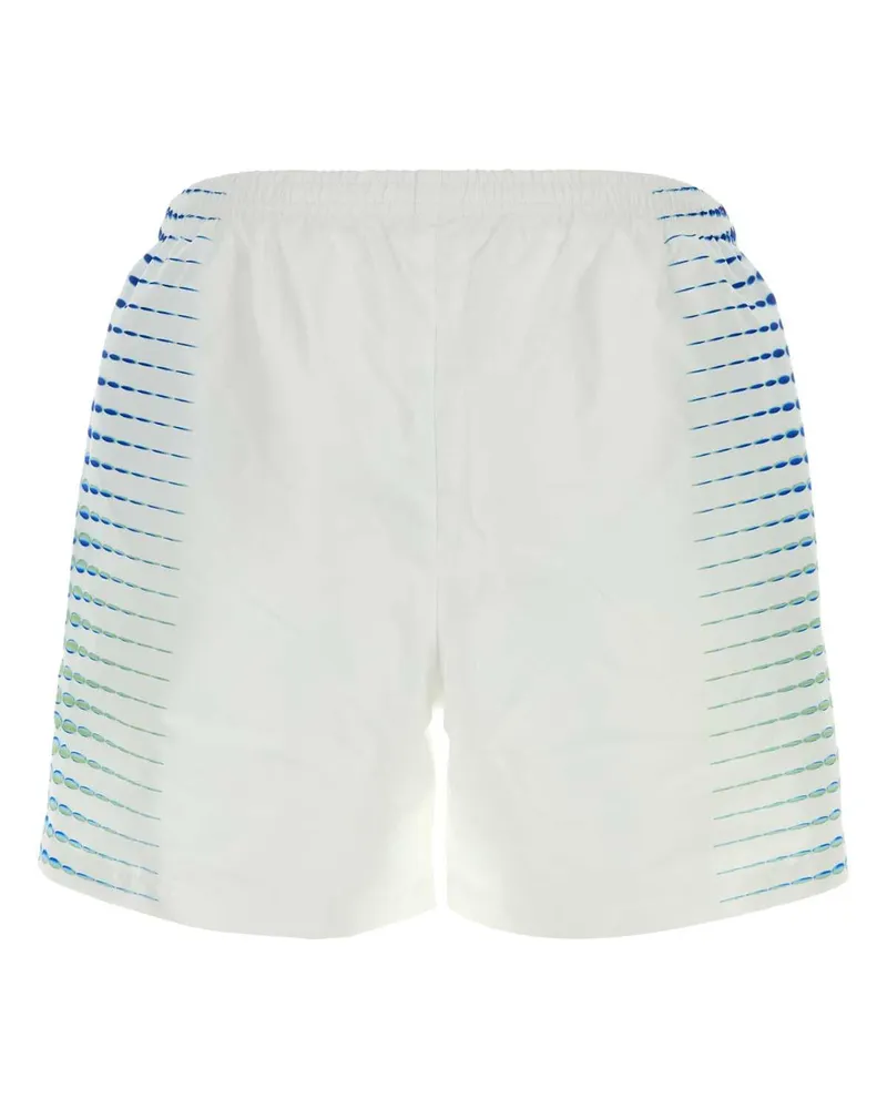 Casablanca Paris Men's White Polyester Swimming Shorts Dots Costumi Da Bagno Swimwear White