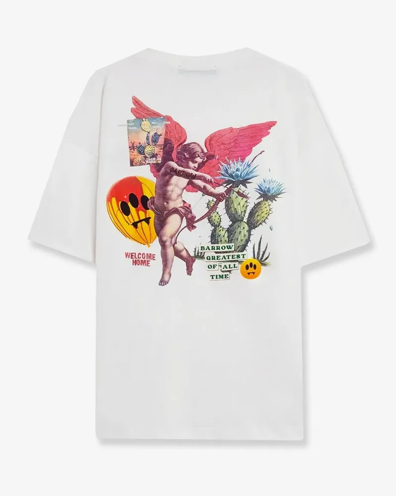 BARROW Men's Cotton T-Shirt White T-Shirts And Polos White