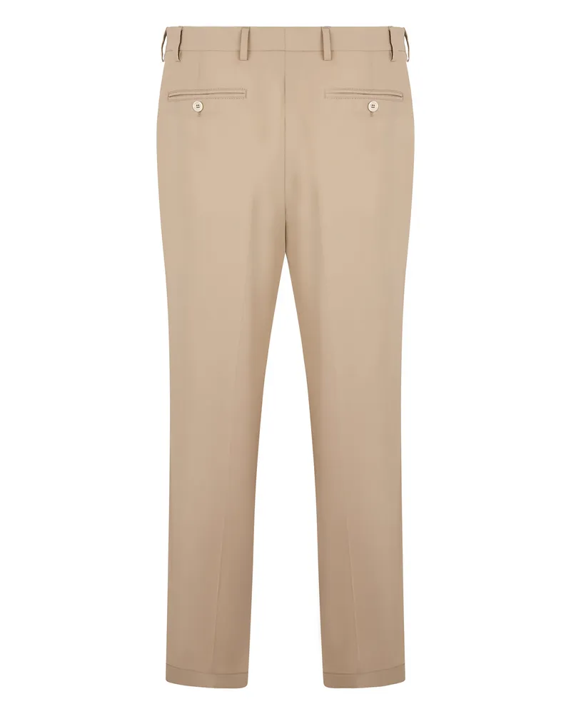 Prada Men's Tailored Trousers Beige Cotton Beige