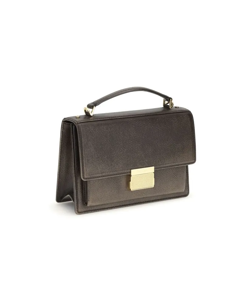 Golden Goose Women's Top Handle Bag Brown Calf Leather Bos Brown