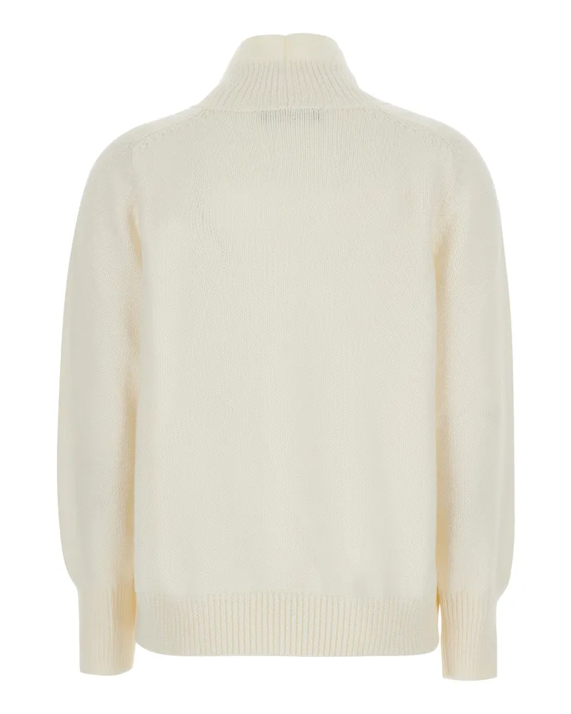 Fabiana Filippi Ribbed Virgin Wool Sweater — White White