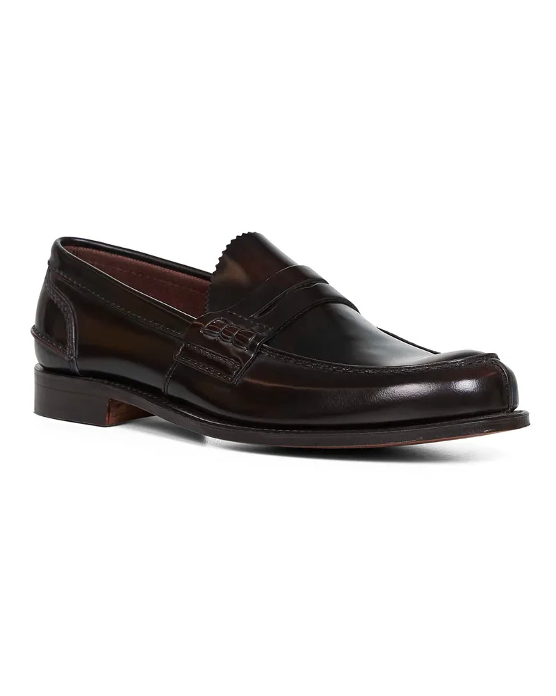 Church's Men's Loafers Pembrey College Brown Calf Leather Brown