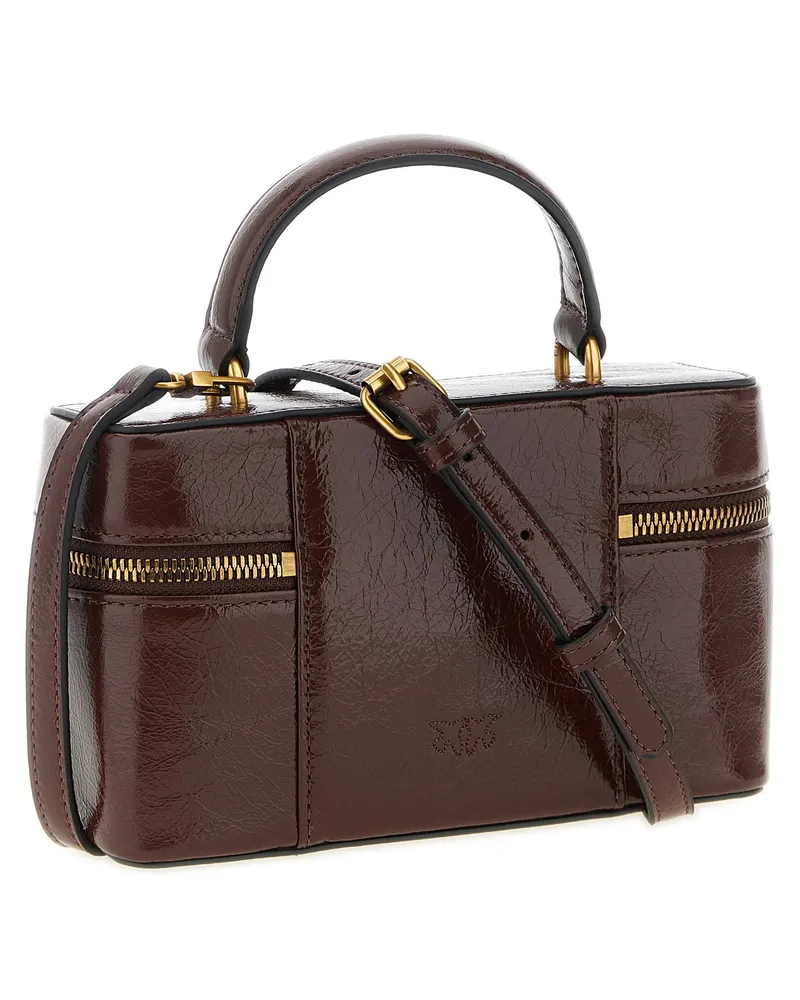 Pinko Vanity Top Handle Bag — Burgundy Burgundy