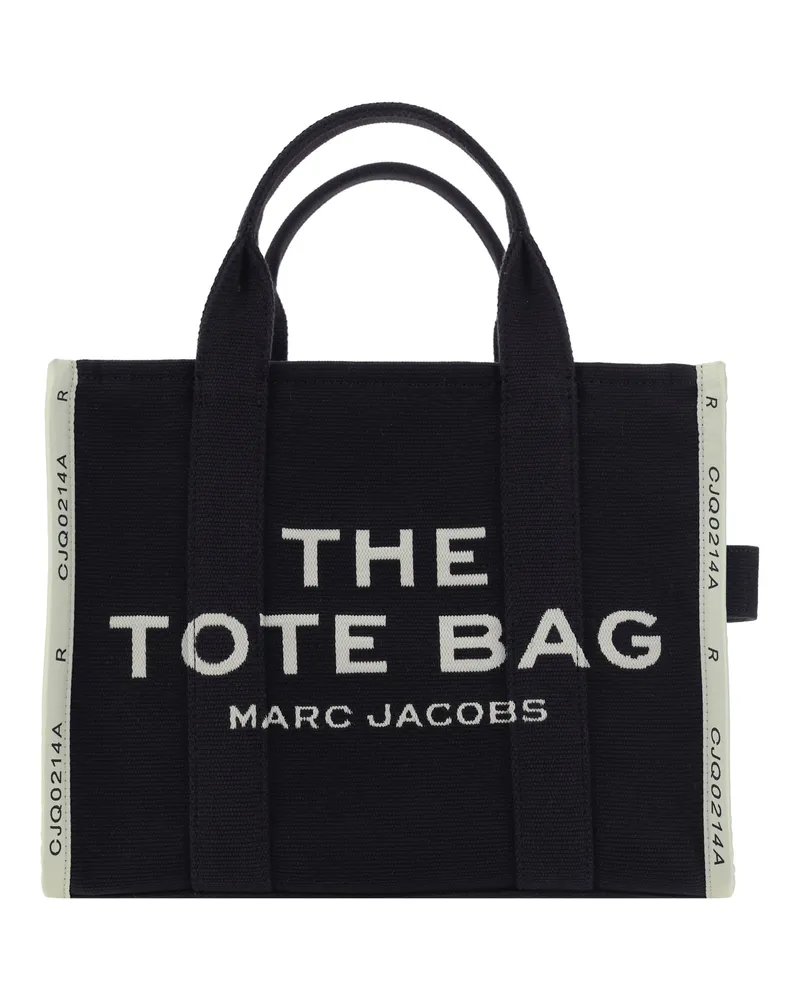 Marc Jacobs Women's Tote Handbag The Medium Black Cotton Handbags Hand Bags Black