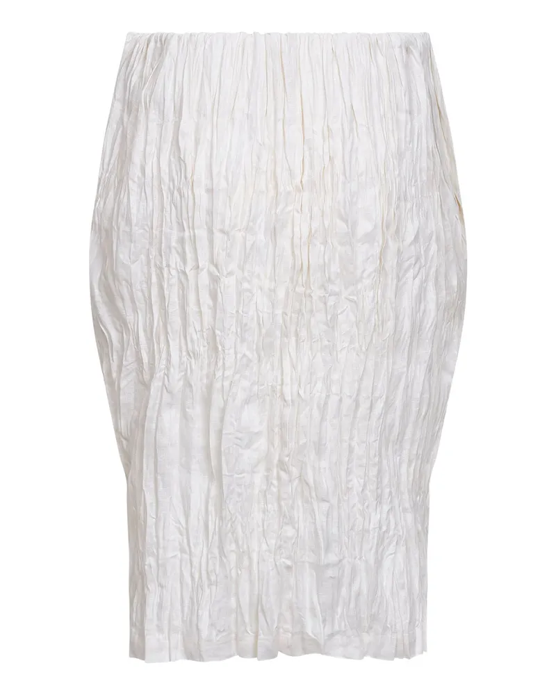 Totême Women's Pencil Skirt Ivory Linen Ivory