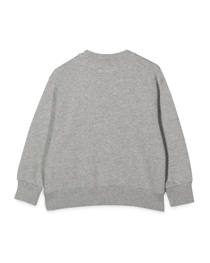 Maison Margiela Crewneck Cotton Sweatshirt — Gray Gray