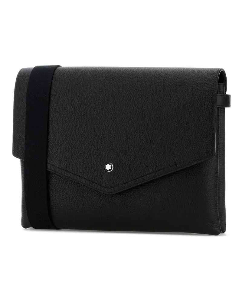 Montblanc Men's Black Leather Companion Crossbody Bag 000 Borse A Tracolla Black