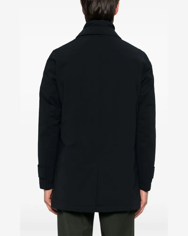 Herno Technical Polyamide with Goose Down Padding Down Jacket — Black Black