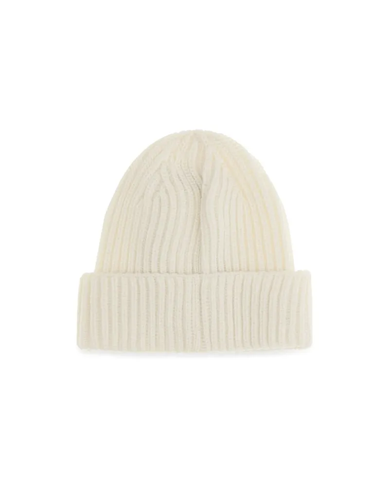 C.P. Company CPRFCMAC742A005509A103BB Merino Wool Beanie — White White