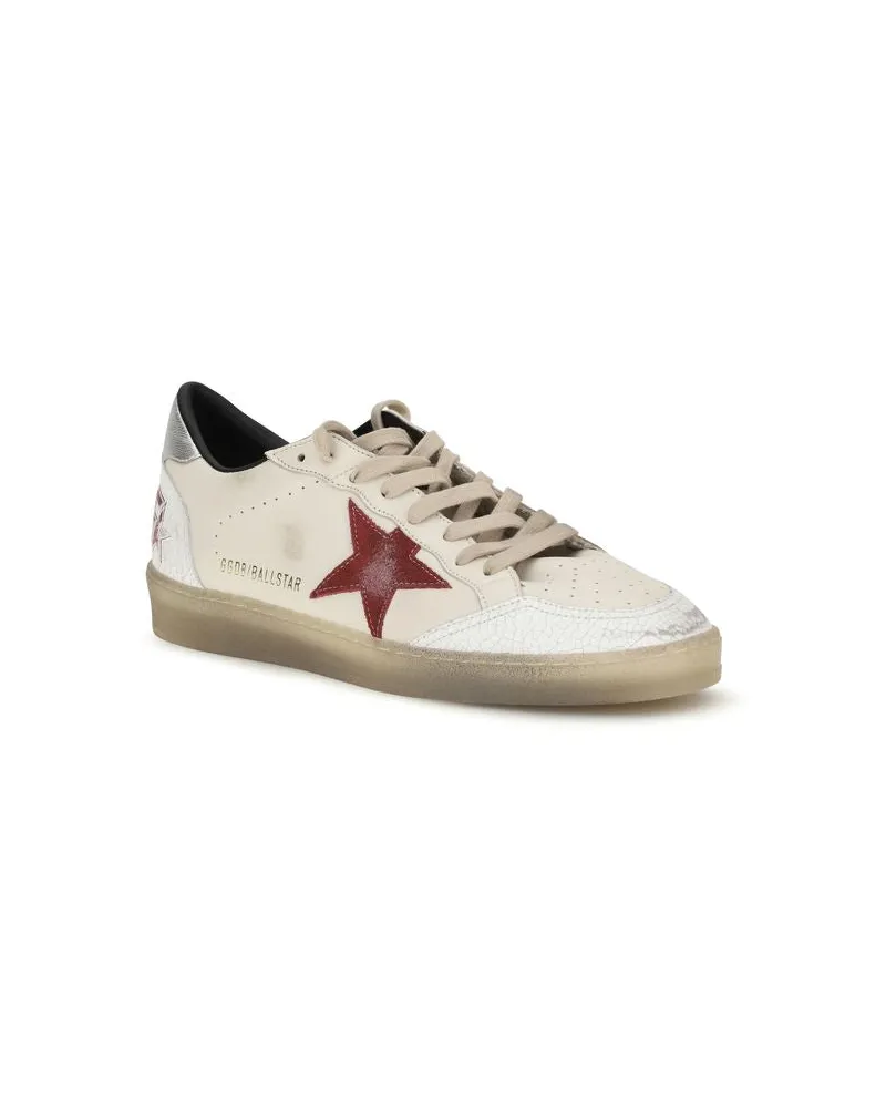 Golden Goose Ball Star Sneakers — White White
