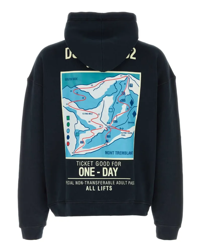 Dsquared2 Zipped Hoodie Bluenavy