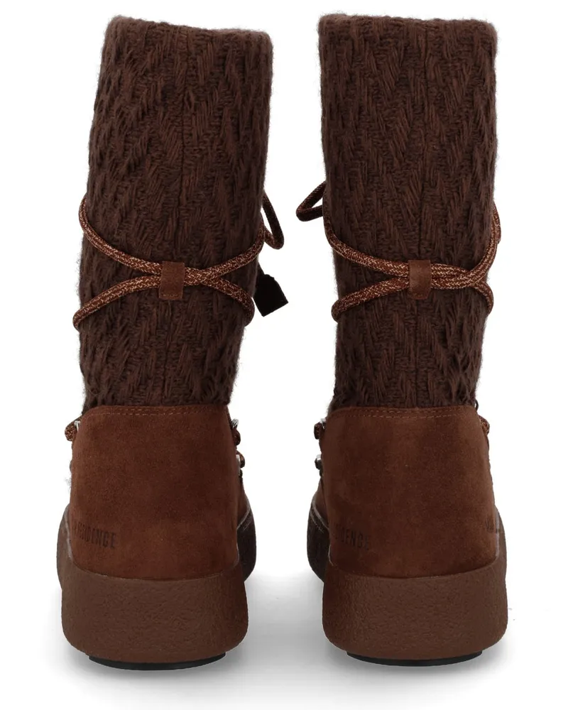 Moon Boot Wool Blend Boot — Brown Brown