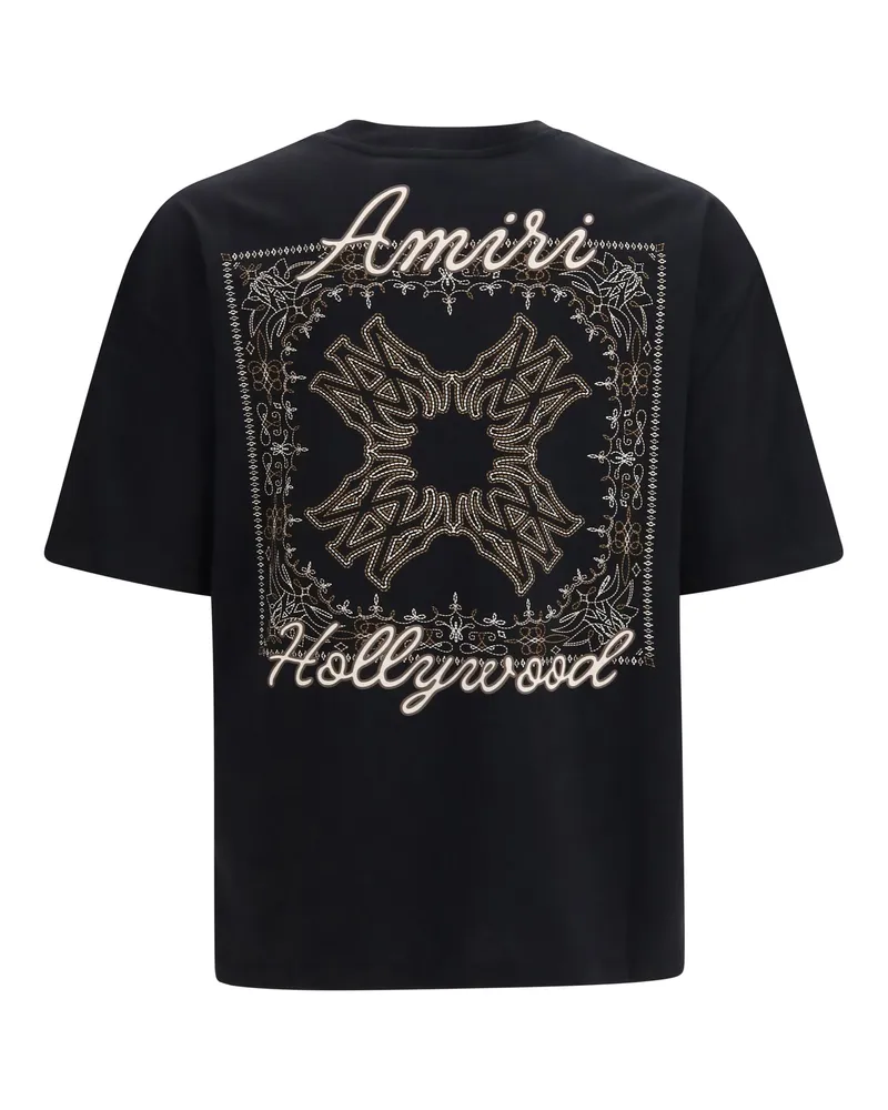 Amiri Ma Quad Bandana OS T-Shirt — Black Black