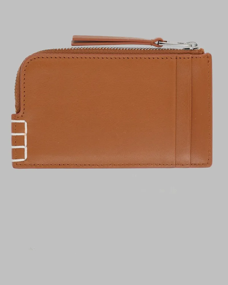J.W.Anderson Women's Zip-Around Wallet Beige Leather & Purses Beige
