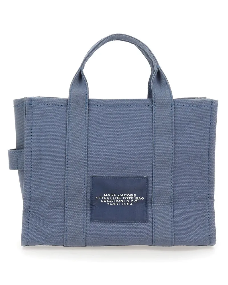 Marc Jacobs Women's The Tote Medium Bag Blue Cotton Handbags Hand Blue