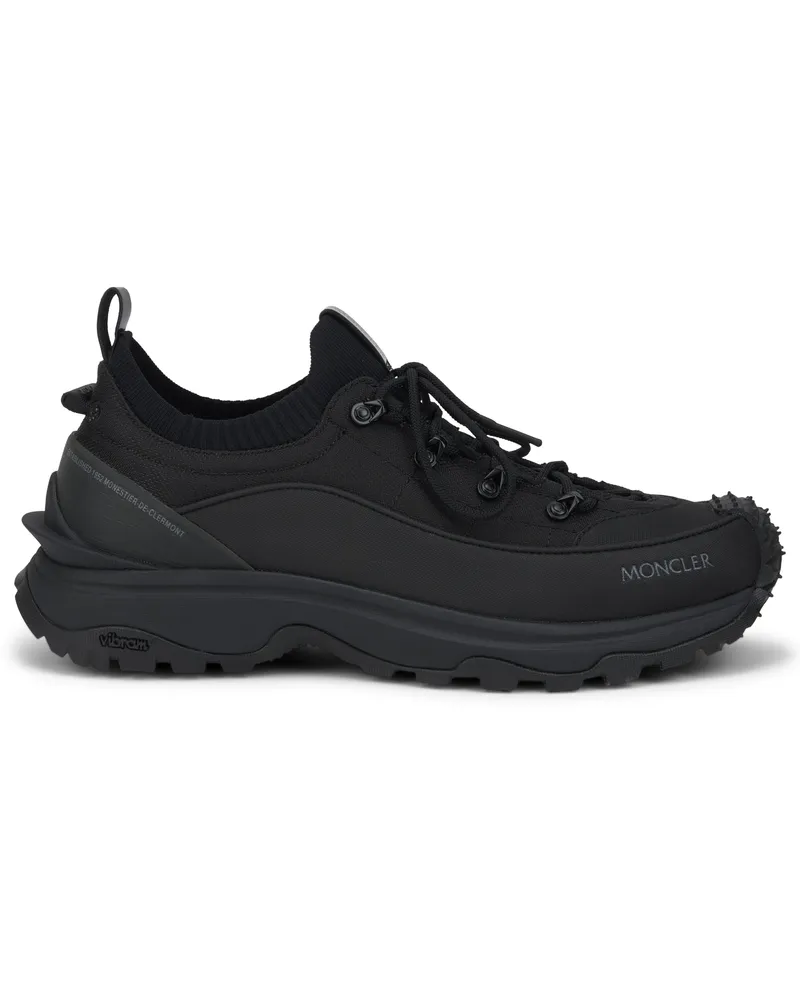 Moncler Men's Sneakers Trailgrip Lite3 Black Polyester Trainers Black