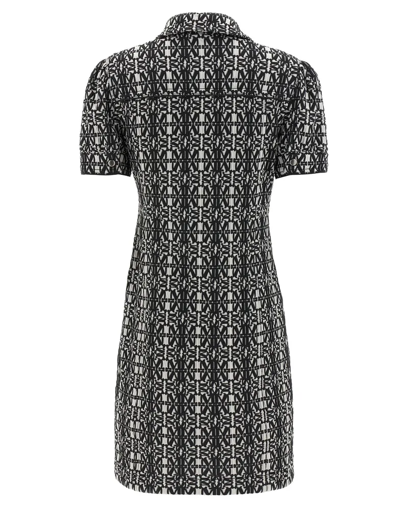 Max Mara Women's Bicolor Polyester Short Dress Black