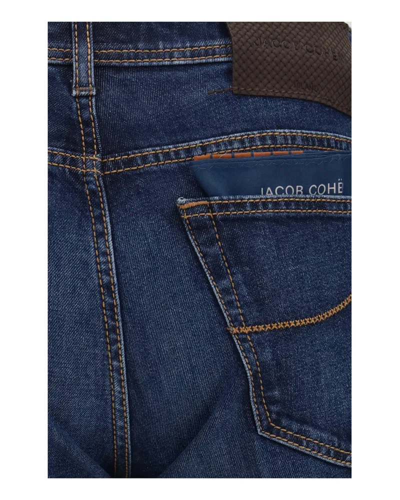 Jacob Cohën Men's Jeans Scott Stretch Denim Blue Elastane Blue