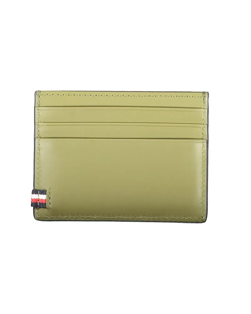 Tommy Hilfiger Leather Card Case — Black Black