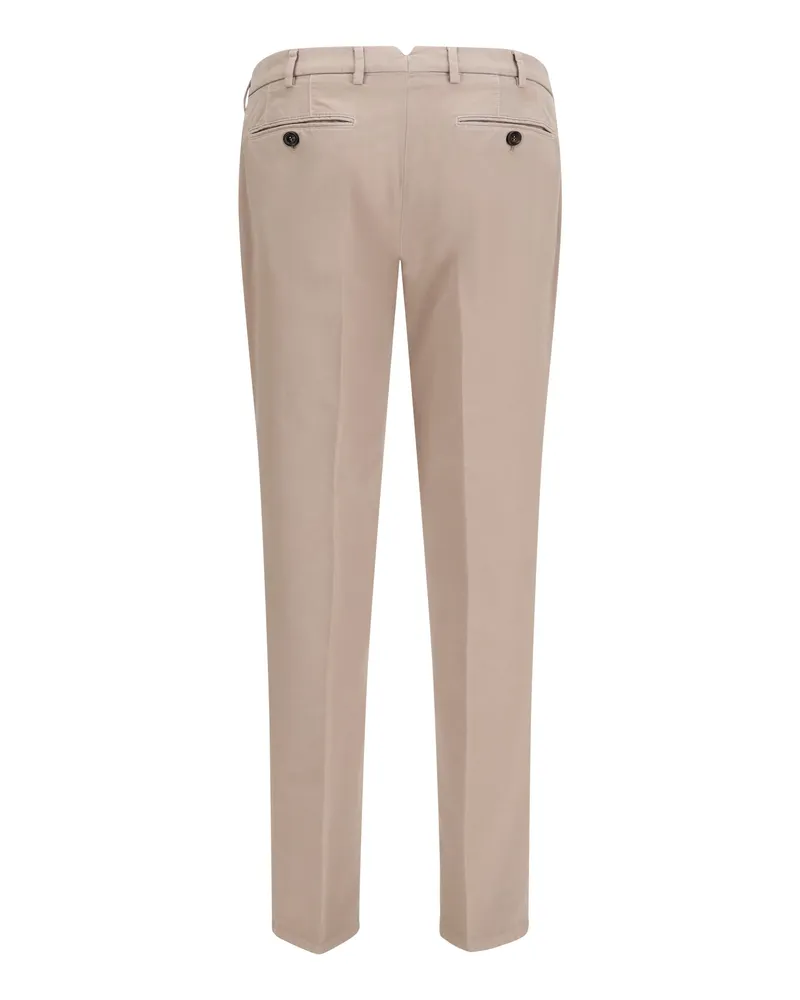 Brunello Cucinelli Men's Dyed Cotton Pants Marble Trousers Marble