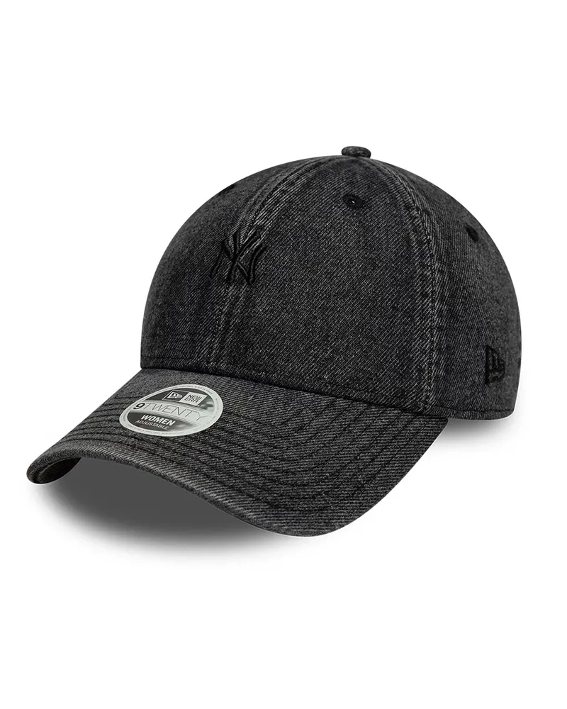 New Era Women's Cap 9twenty Black Denim Polyester Cotton Hat Black