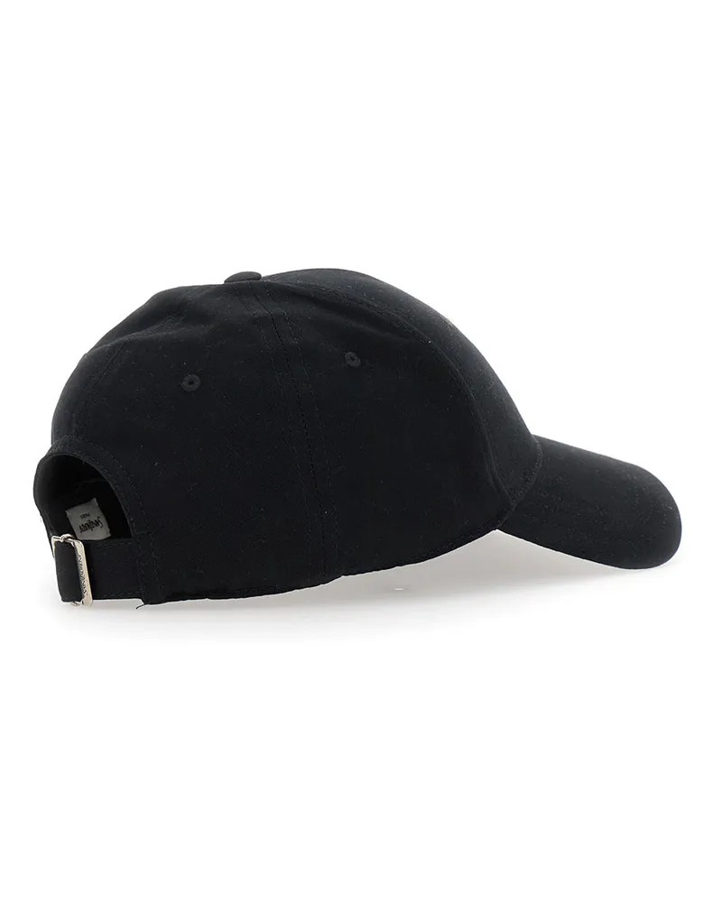 Saint Laurent Men's Baseball Cap Black Cotton Hat Black