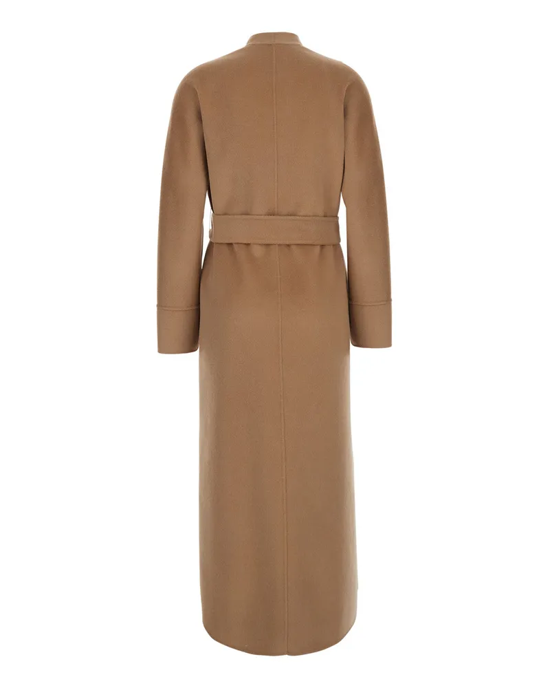 Max Mara Women's Coat Nodo Beige Wool Beige