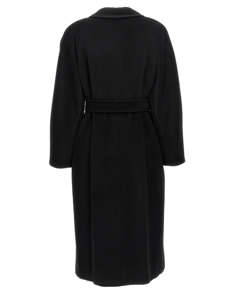 Max Mara Women's Black Virgin Wool Coat Clothing Black