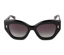 Women's Sunglasses Glossy Black Acetate Eyewear