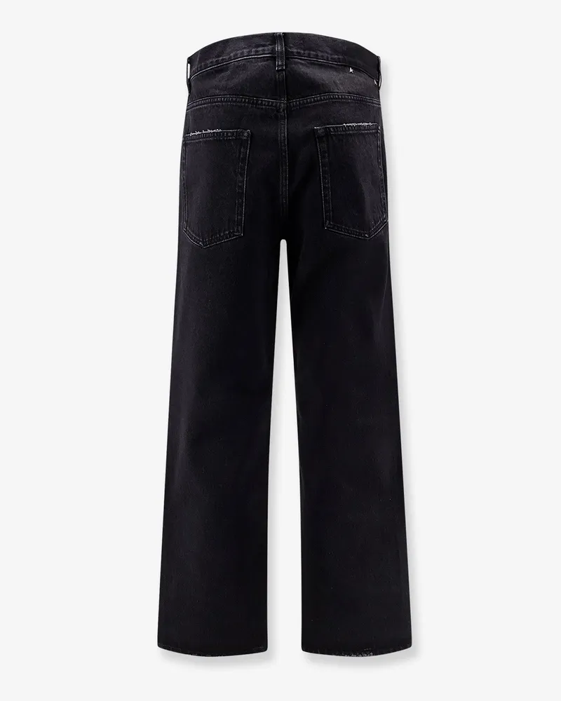 Golden Goose Men's Skate Black Denim Jeans Cotton Black