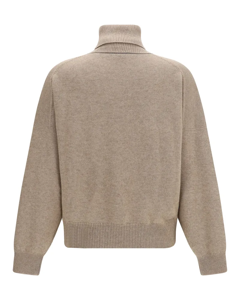 Brunello Cucinelli Women's Sweater Turtleneck Cashmere Brown (capra Hircus Brown