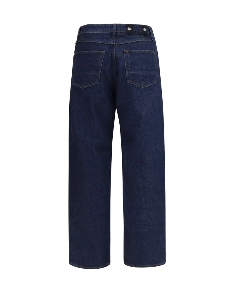 Stone Island Cotton Denim Jeans — Blue Blue