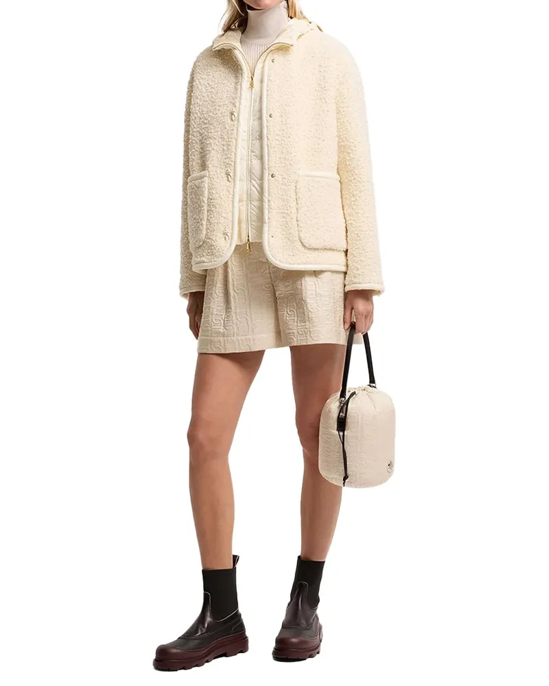 Moncler Down Jacket — Beige Beige