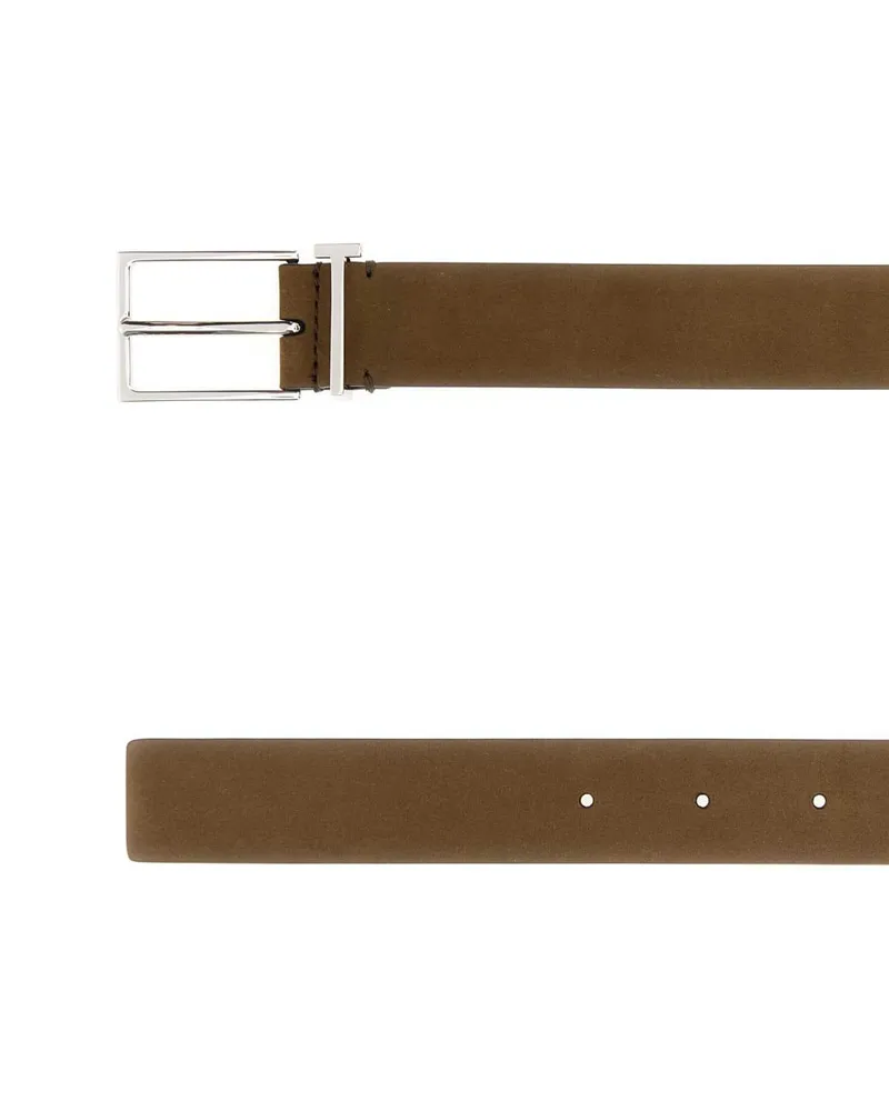 Tom Ford Tb325lcl504s Ebu Olivebrown Cinture Belt Brown