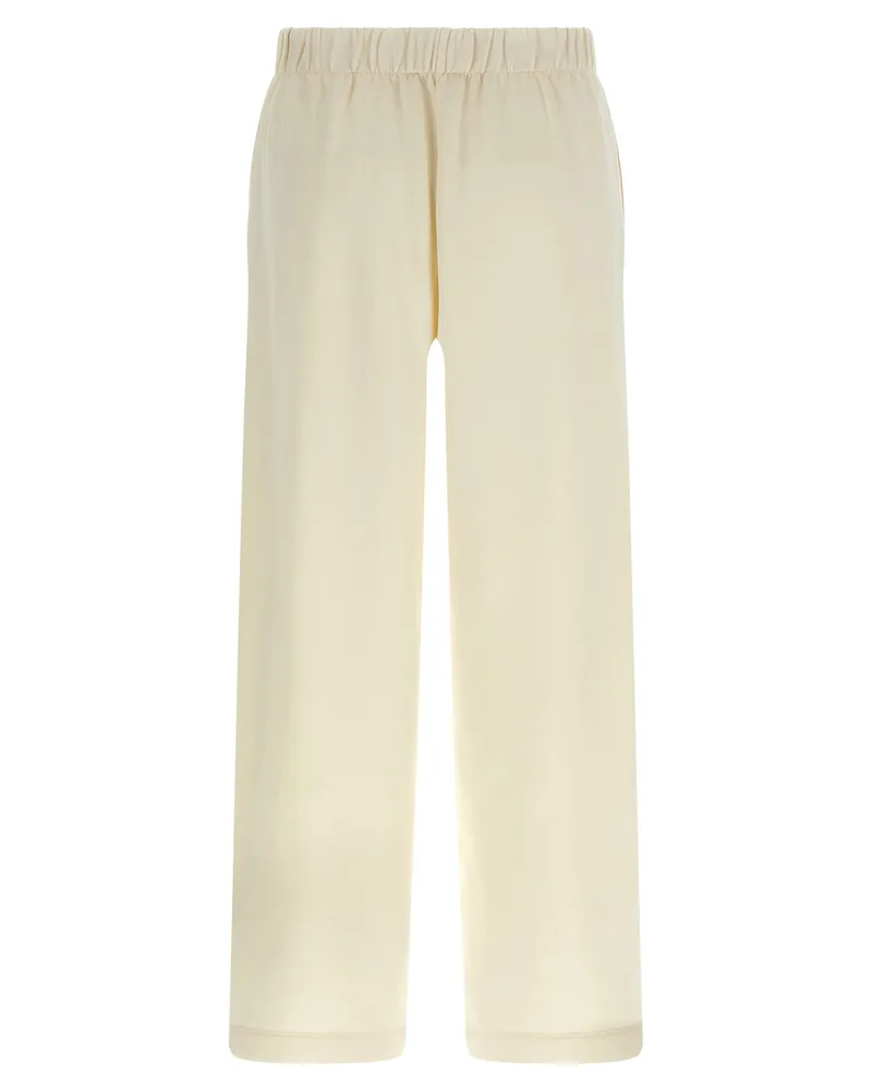Max Mara Women's White Silk Casual Pants White