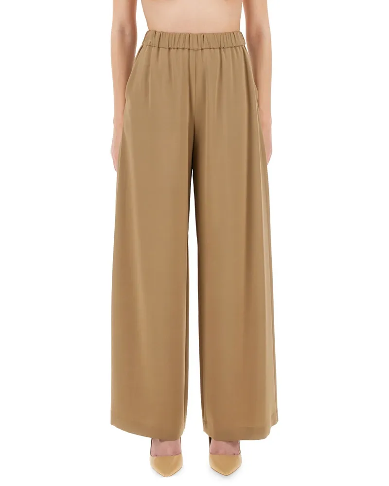 Max Mara Bonn Trousers — Beige Beige