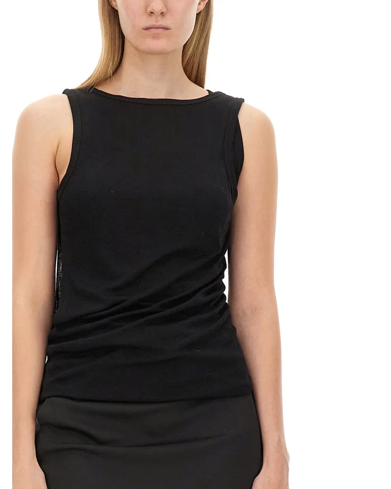 Helmut Lang Tencel Lyocell Camisole Dress — Black Black