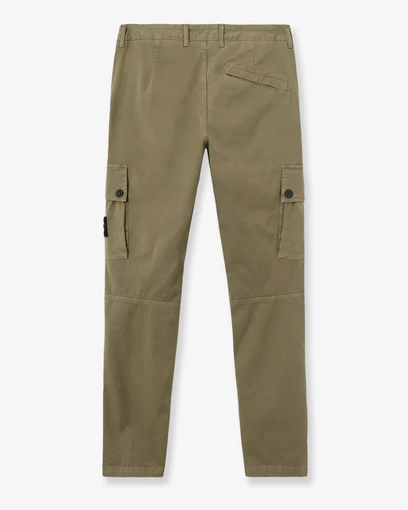 Stone Island Men's Cotton-Blend Cargo Trousers Green Green