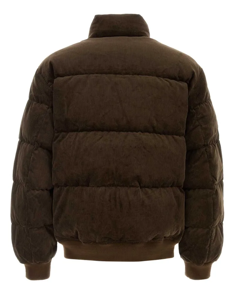 Ralph Lauren Corduroy Puffer Down Jacket — Brown Brown