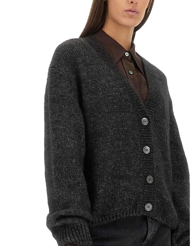 Our Legacy Alpaca-Wool Blend Cardigan — Black Black