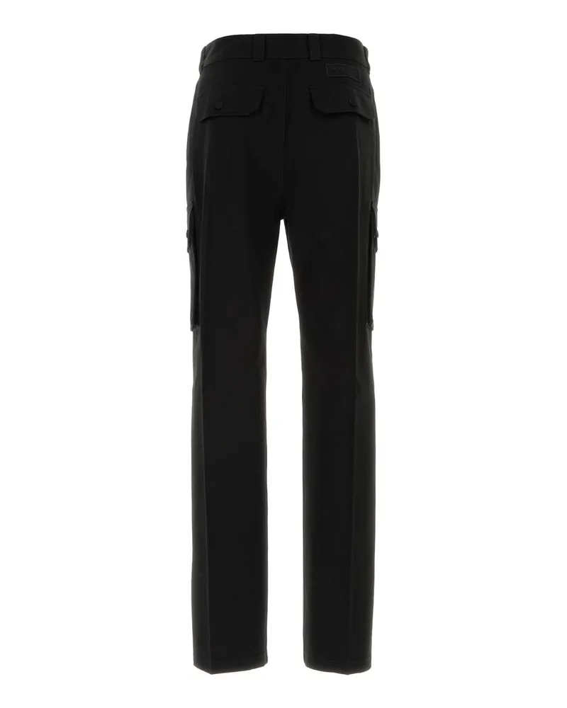 Givenchy Men's Black Cotton Cargo Pant Exterior: Pantaloni Trousers Black