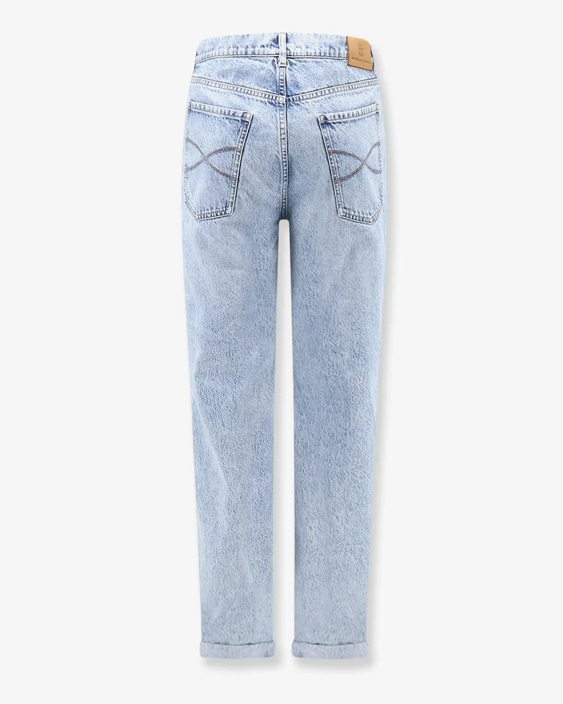 Brunello Cucinelli Men's Jeans Iconic Fit Blue Cotton Blue