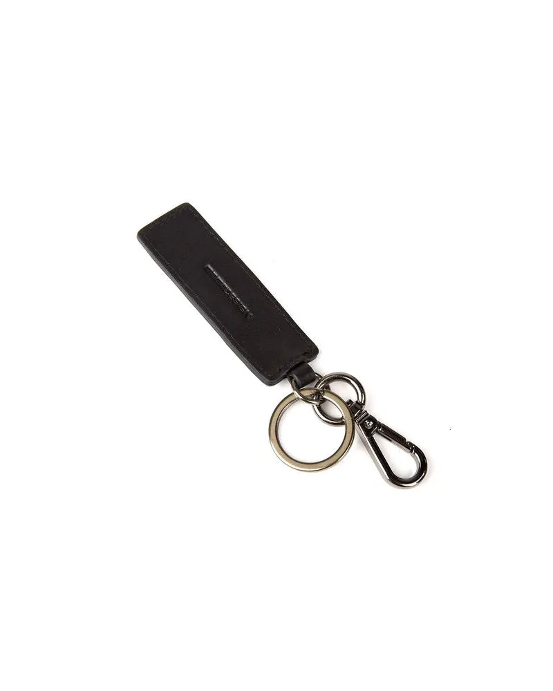 MOMO DESIGN Men's Keychain Black Genuine Leather Accessories - Keychains Black