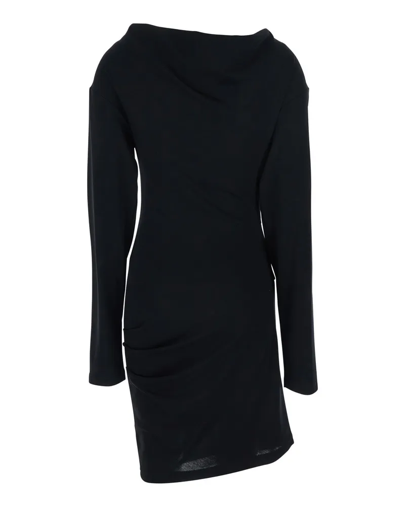 Max Mara Women's Dress Umido Black Virgin Wool Black