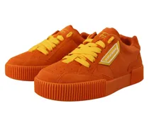 Suede Sneaker — Orange