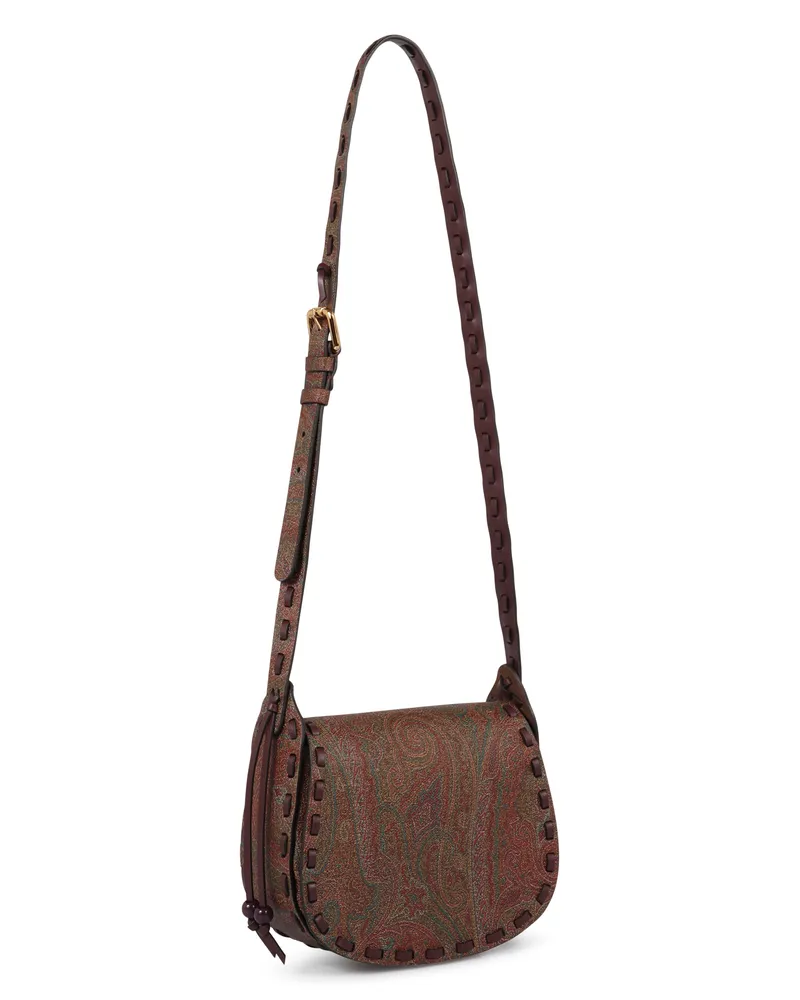 Etro Women's Crossbody Bag Drya Arnica 1984 Brown Cotton Shoulder Brown