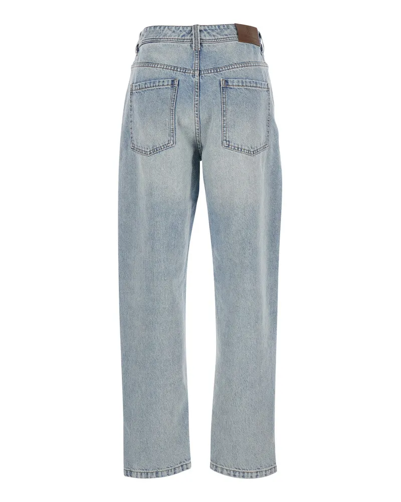 Brunello Cucinelli Women's Jeans Light Blue Denim Trousers Blue