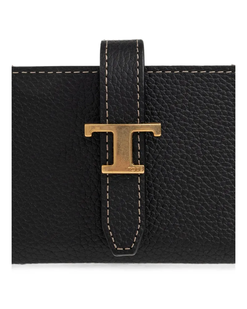 TOD'S T Timeless Wallet — Black Black