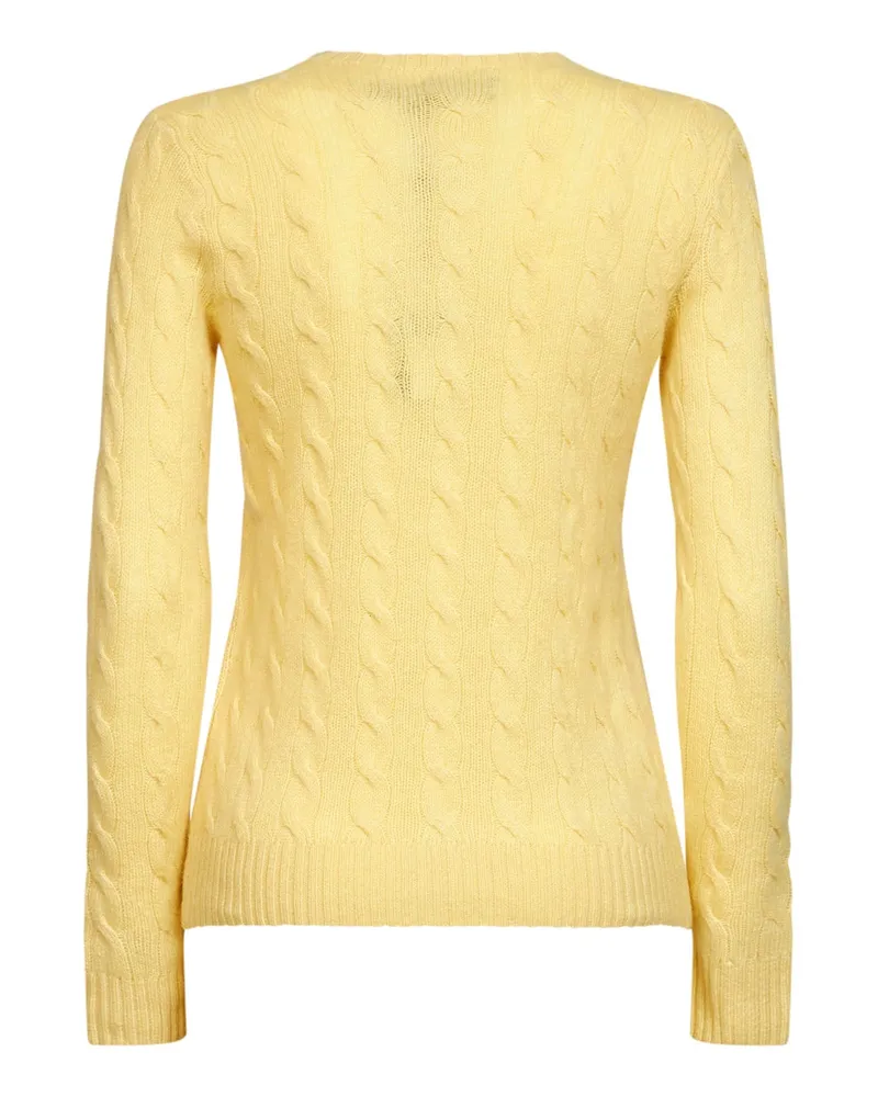 Ralph Lauren Women's Cable-Knit Wool And Cashmere Sweater Yellow Yellow
