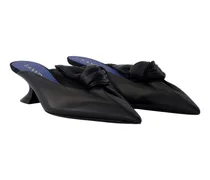 Women's Kitten Bow Pump Black Lambskin